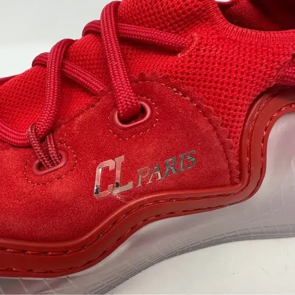 Christian Louboutin Arpoador Suede Mesh Mens Flat Sneakers Shoes Size 43 - Picture 11 of 13